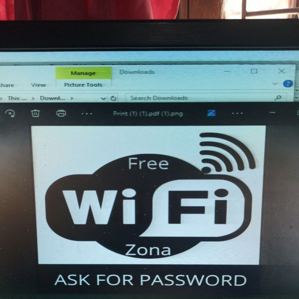 

Stiker Free Wifi zona free wifi