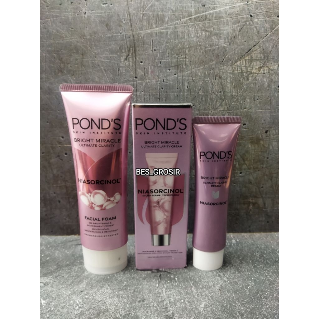 Pond's skin institute bright miracle ultimate clarity paket sabun & cream ( FF 50 + CR 20 )