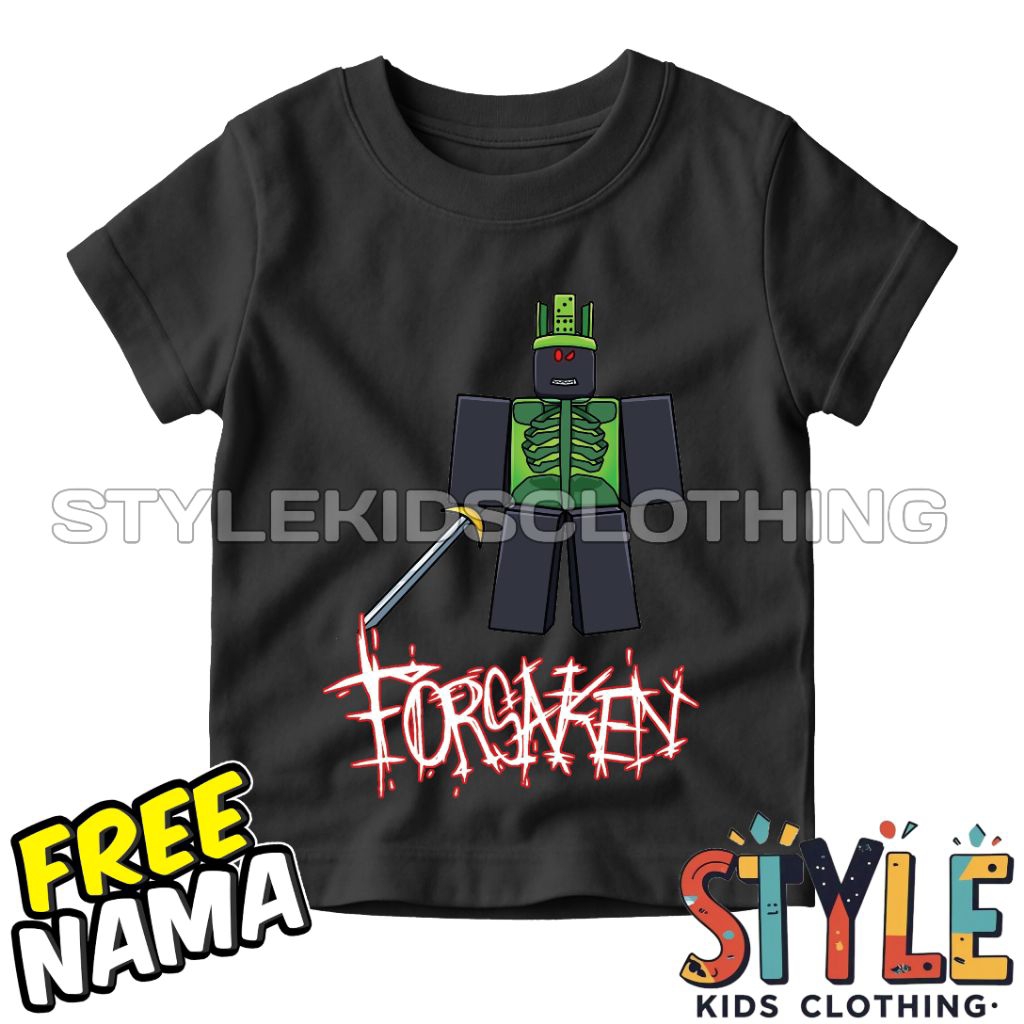 Kaos Anak Baju Anak 1x1x1x1 Forsaken Roblox Free Nama T-shirt Baju Anak Roblox Forsaken