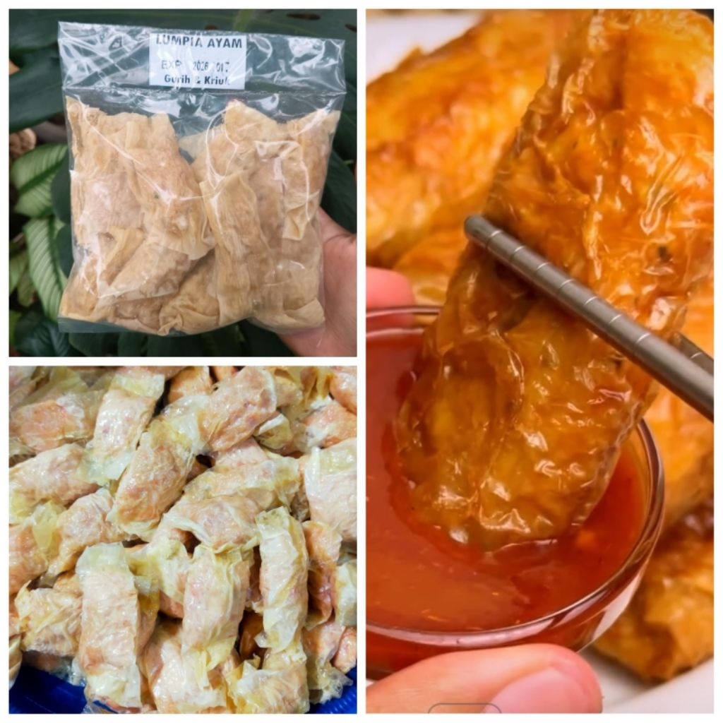 

Lumpia Ayam Kulit Tahu ( Isi 10 )