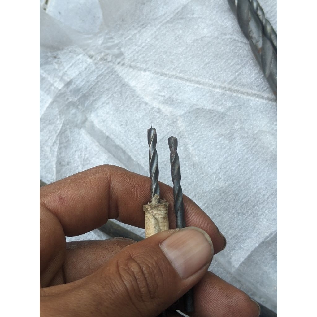 mata bor bekas 3mm 3,5 mm 4,5mm besi kayu