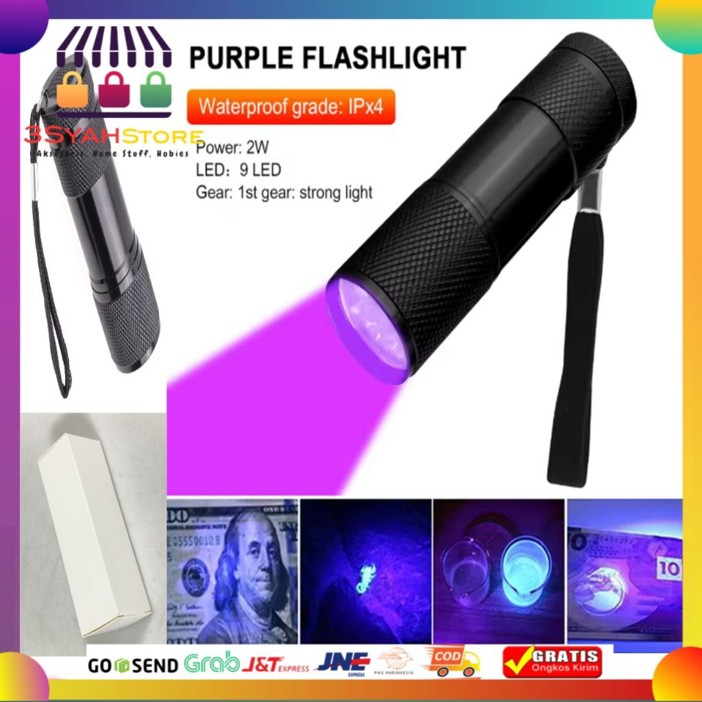 Senter UV Ultraviolet Flashlight