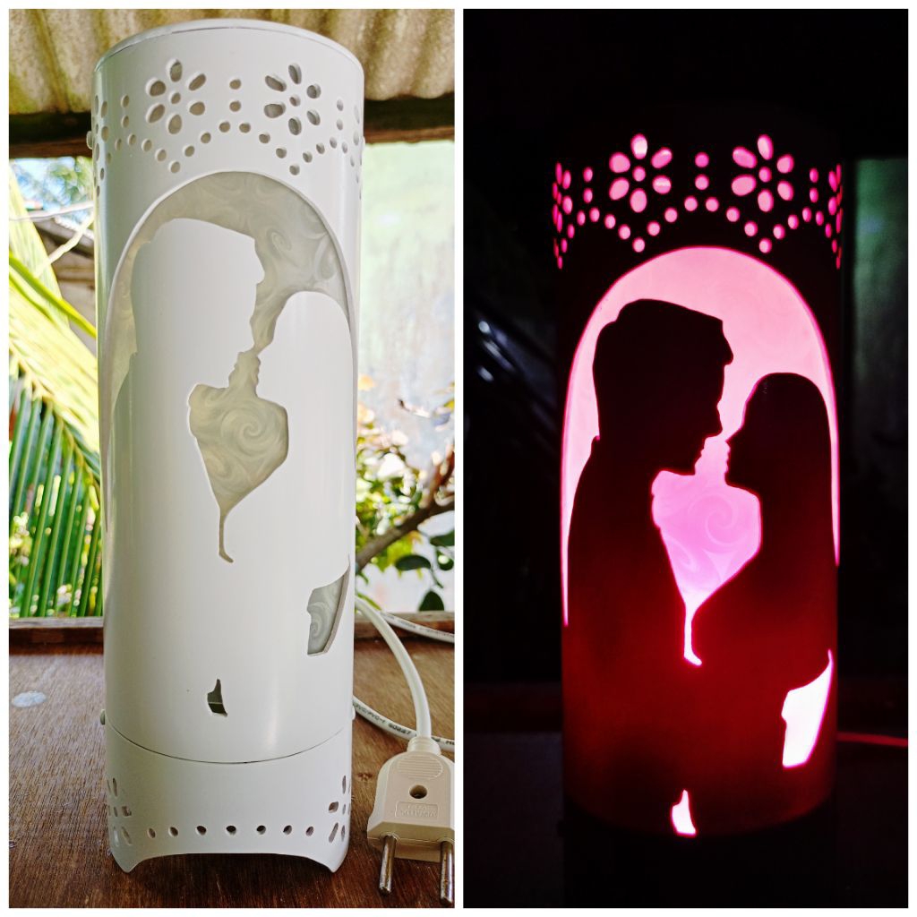 lampu hias / lampu tidur PVC / paralon 3 inch