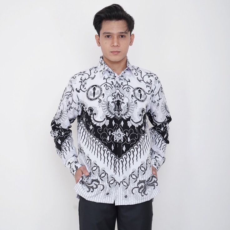 Kemeja PGRI | Batik PGRI laki laki lapis furing | kemeja batik PGrI kusuma Bangsa