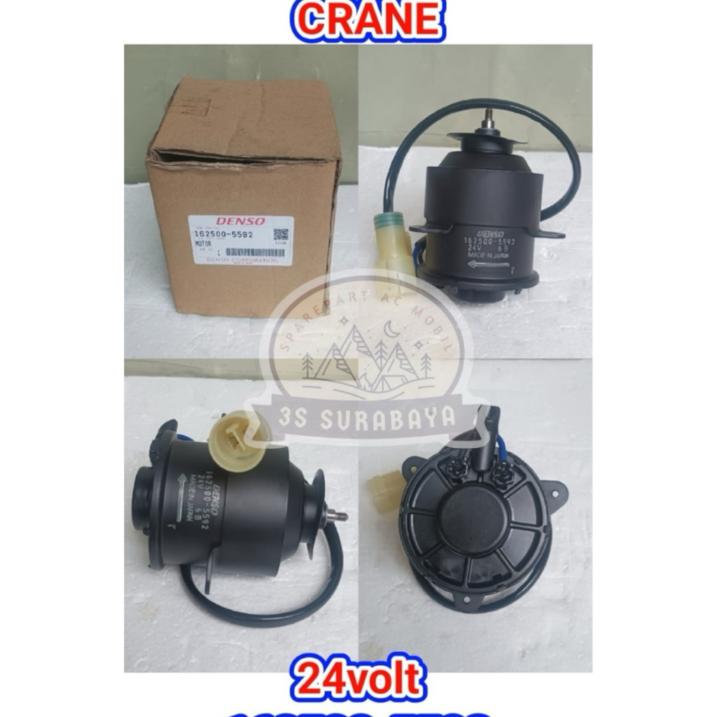 Motorfan Crane 24 Volt Motor Fan Ac DENSO ASLI (Baru/New)