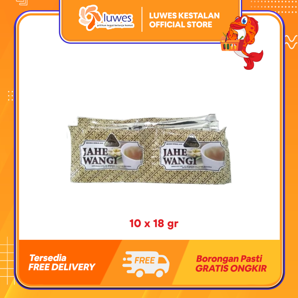 

Intra Jahe Wangi Jahe Sachet 18gr x 10pcs Minuman Serbuk Sari Jahe & Gula Asli