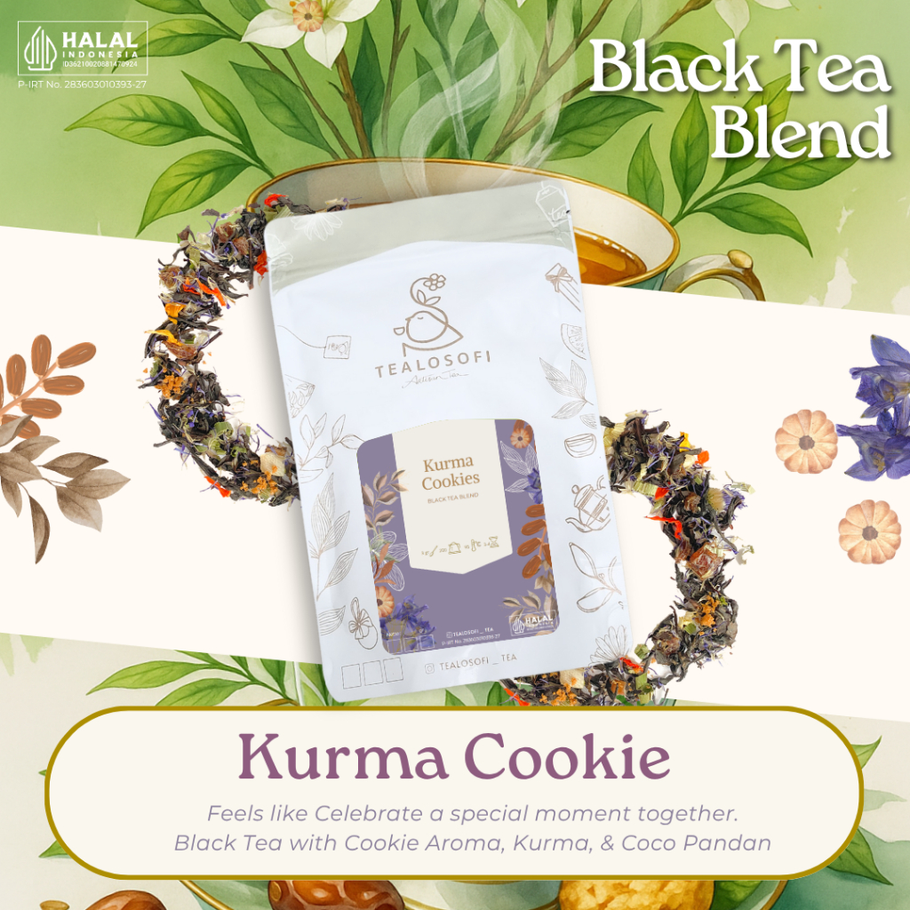 

Kurma Cookies - Ramadhan Seasonal Artisan Black Tea Blend - Teh - 12 gram