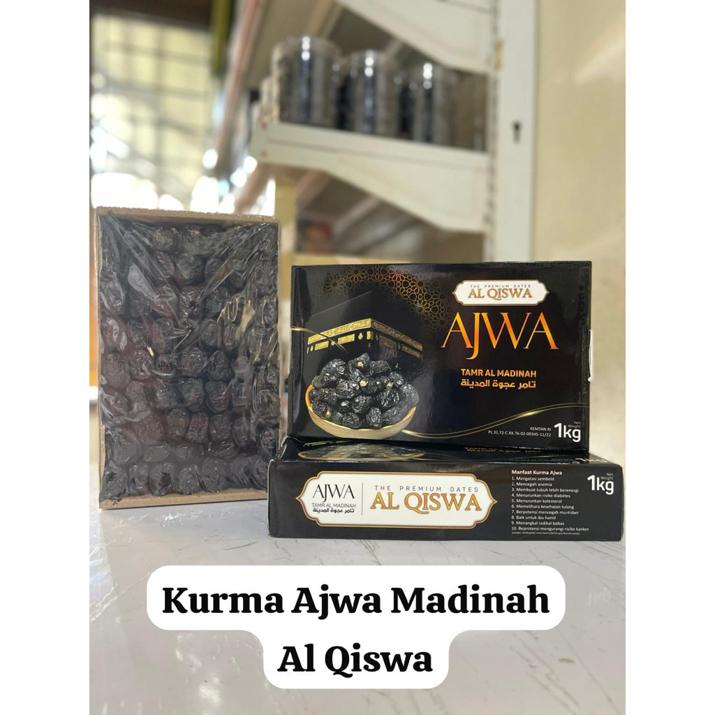 

Kurma Ajwa Al Qiswa Madinah | Kurma Nabi Premium Ajwa 1kg