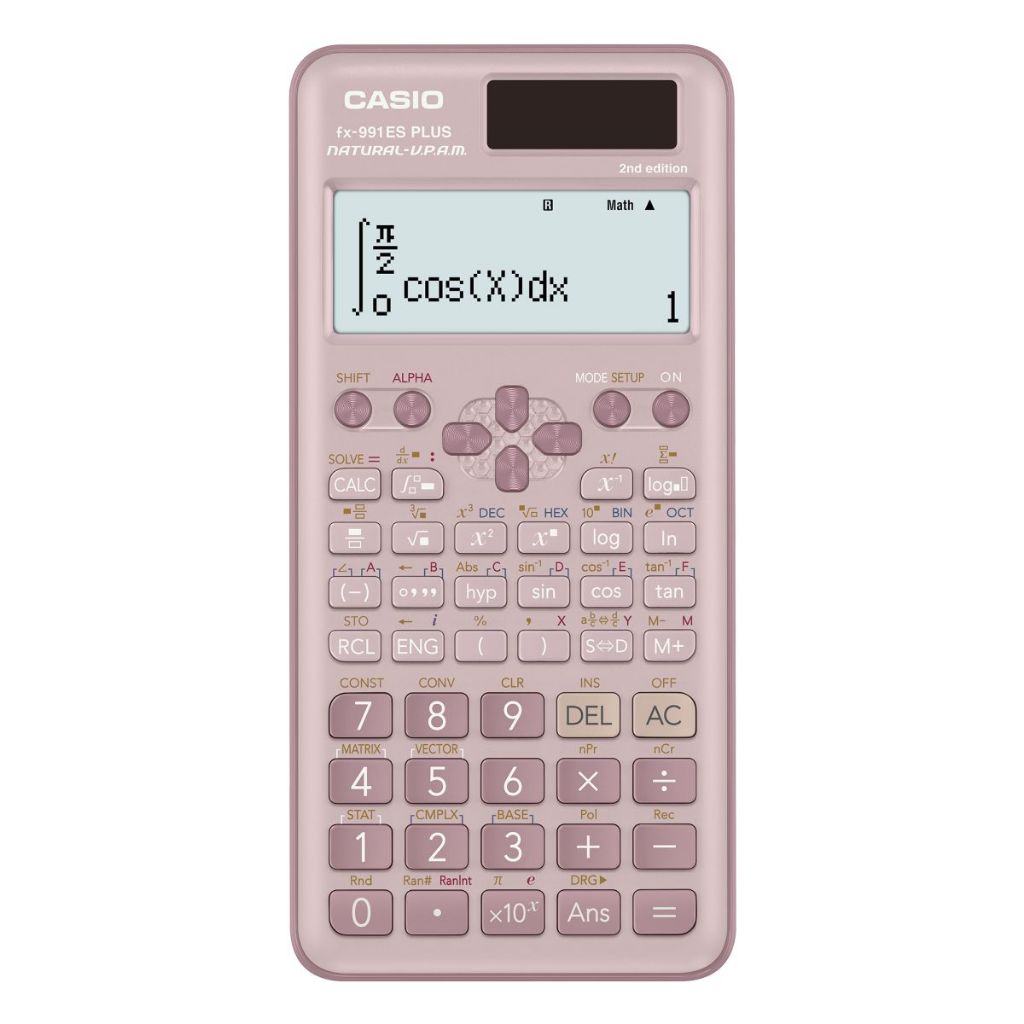 

Asaba Stationery-CASIO FX-991ES Plus2 - PINK - Kalkulator Sekolah/Kuliah - Scientific/Saintifik - 417 fungsi