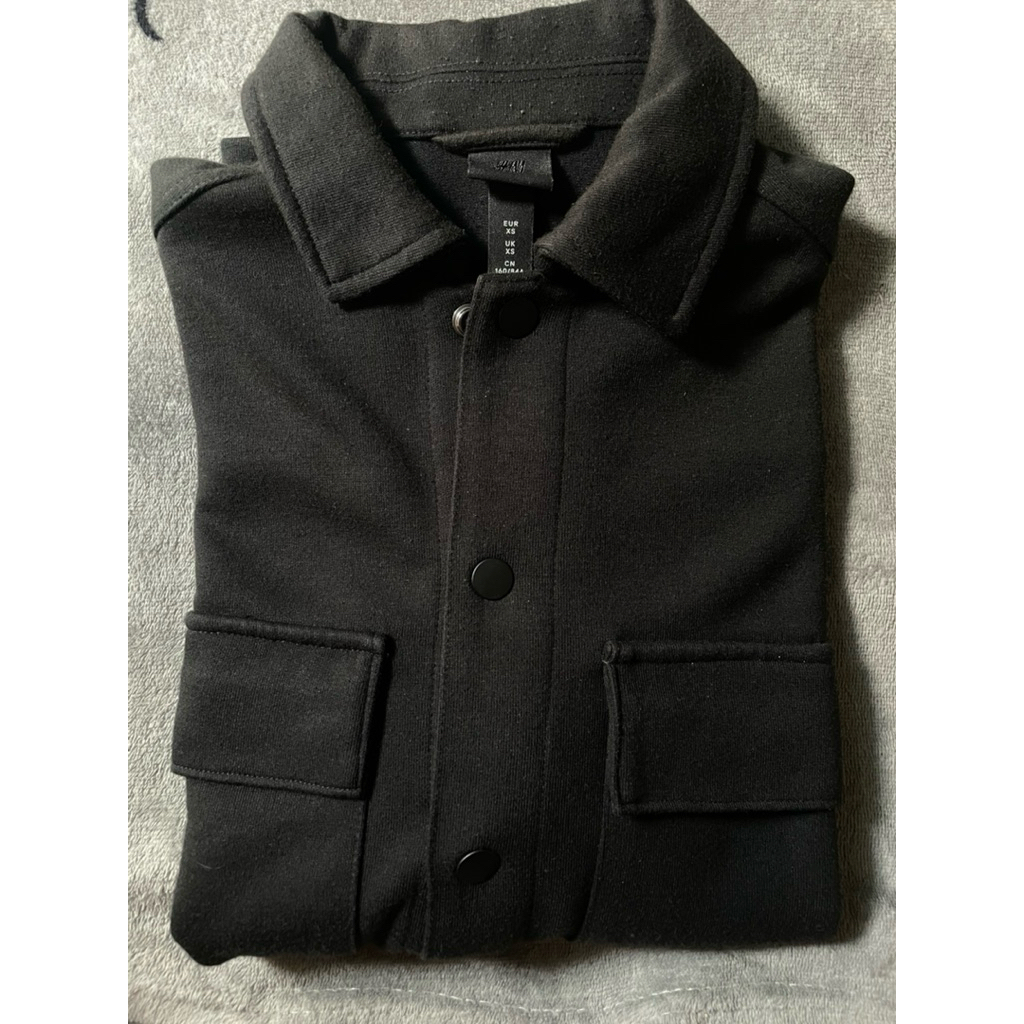Kemeja Jaket Luaran H&M - Black