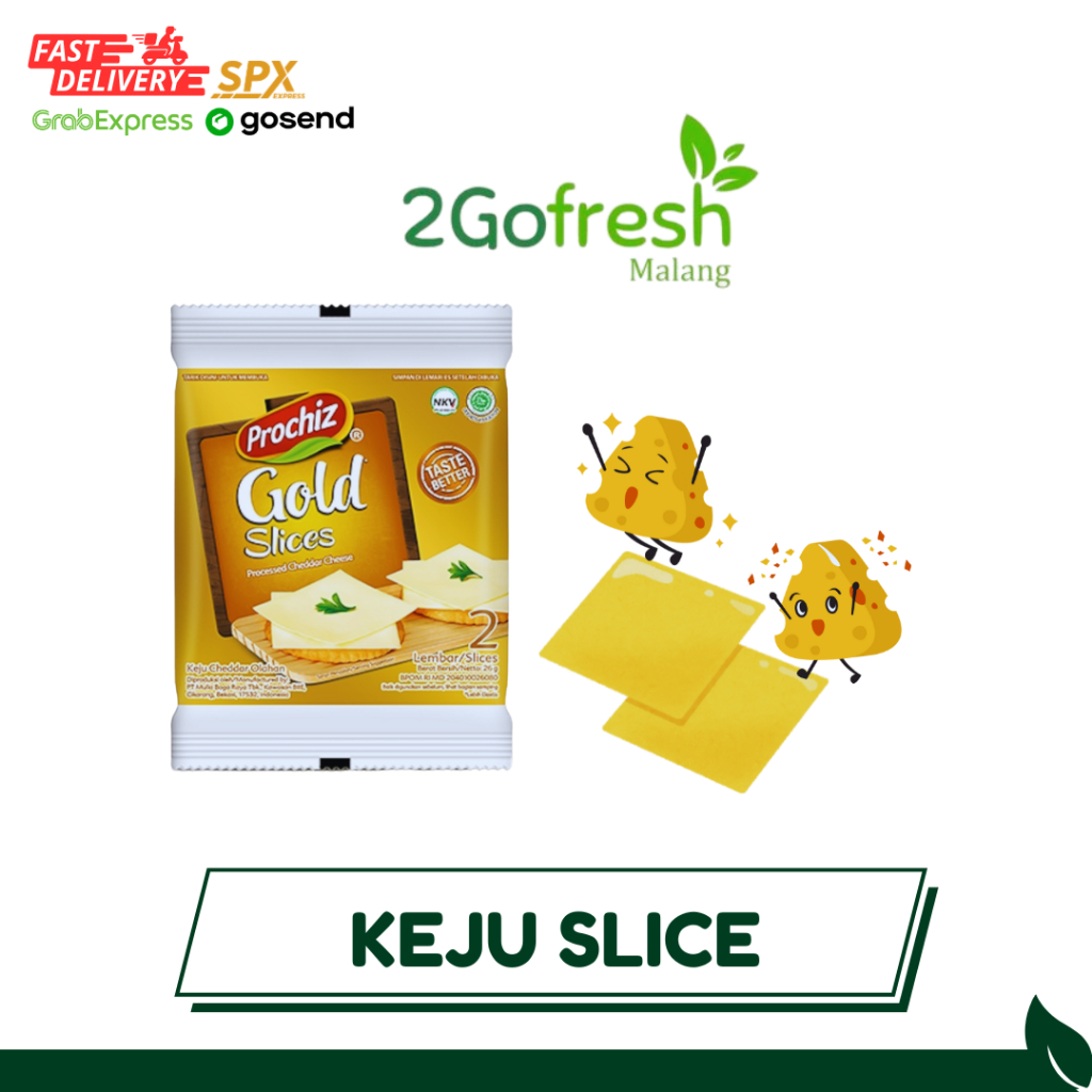 

Keju Slice Prochiz Gold Cheddar Sachet 2 Lembar | 2Gofresh | Sayuran | Ayam | Ikan | Daging | Dapur | instant | Fresh | Halal |