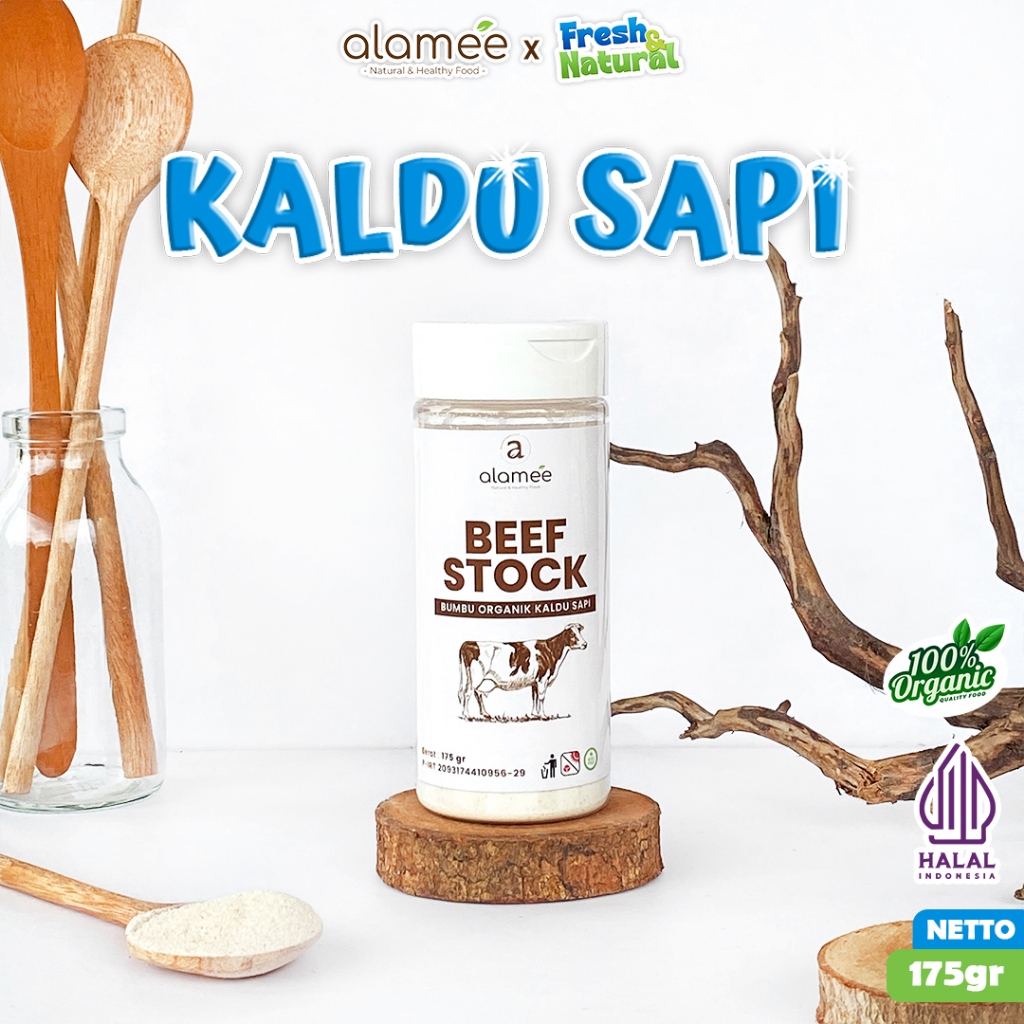 

ALAMEE Bumbu Kaldu Sapi Bubuk Organik Beef Powder Praktis Tabur Spice Seasoning freshandnatural