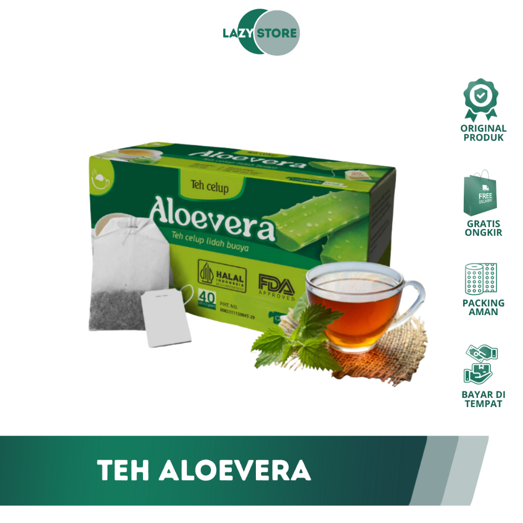 

Minuman Teh Herbal Aloevera Griyaherba membantu Menurunkan kadar gula darah meredakan pencernaan yang bermasalah Halal BPOM