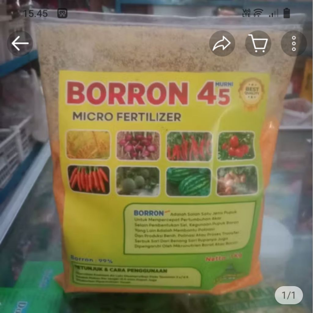 BORON 45/microfertilzer /pupuk boron/boron 99%/pupuk kalsium boron