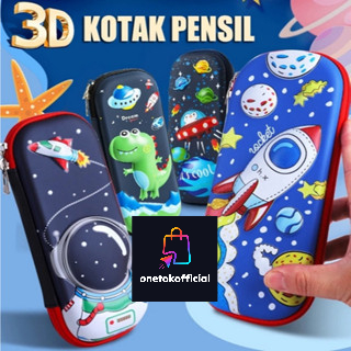 

ONETOKOOFC Tempat Pensil Karakter 3D EVA Kotak Pensil Pulpen Anak Laki-Laki Perempuan Waterproof