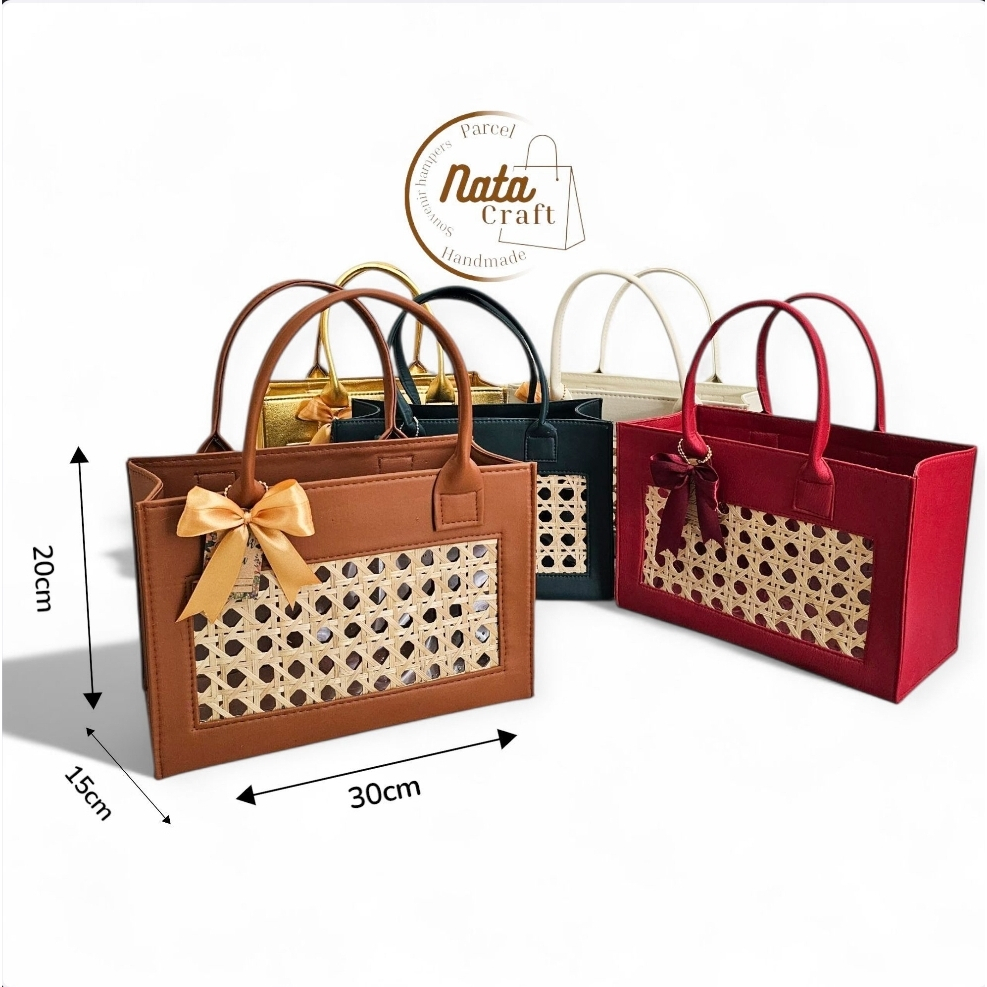 Tas Hampers Anyaman Bambu Besar Tas Keranjang Anyaman Tas Souvenir