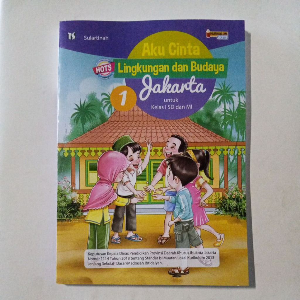 Buku PLBJ Aku Cinta Lingkungan dan Budaya Jakarta untuk Kelas 1 SD Kurikulum 2013 Tiga Serangkai