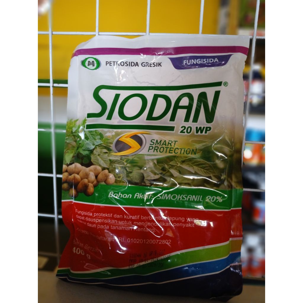 SIODAB 20WP //FUNGISIDA SIMOKSANIL 20% KEMASAN 400GRAM.