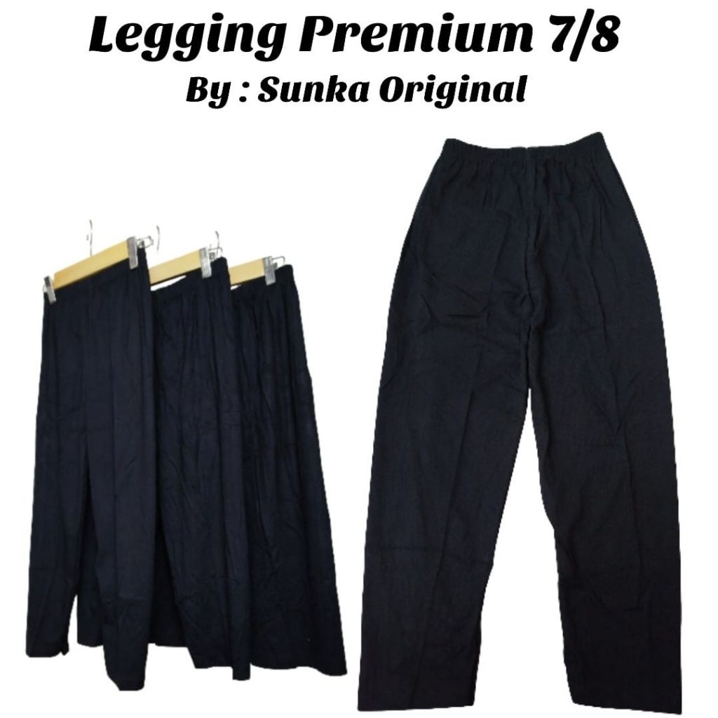 Legging 7/8 Super Lembut Premium by Sunka |  Leging Celana Panjang Wanita Dewasa Remaja L - xxxl | C