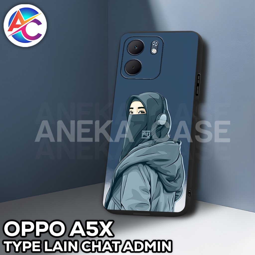 AC54-Case OPPO A5X 2025-GAMBAR CEWEK-Softcase OPPO A5X terbaru-Casing OPPO A5X-Silikon OPPO A5X