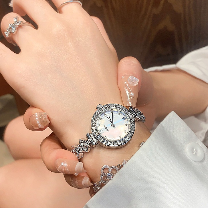 AIYISHI Korean Bracelet Rose Gold Diamond Fashion Casual Women's Watch