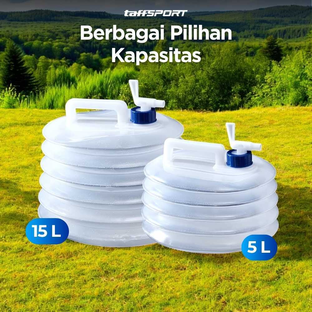 Jerigen Kantong Air Lipat Foldable Camping Water Storage Plastik PE