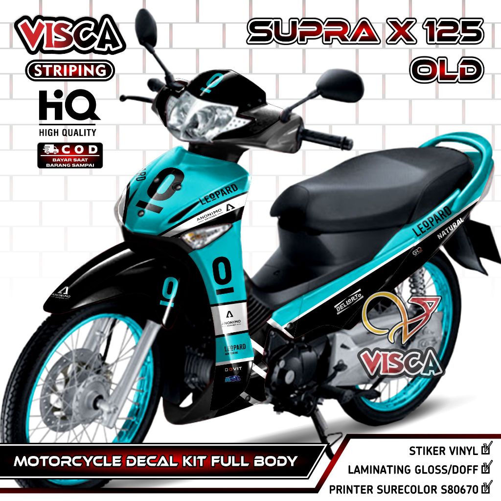 Decal Supra X 125 Lama Full Body - Stiker Supra X 125 Lama Keren - Striping Supra X 125 Lama Variasi