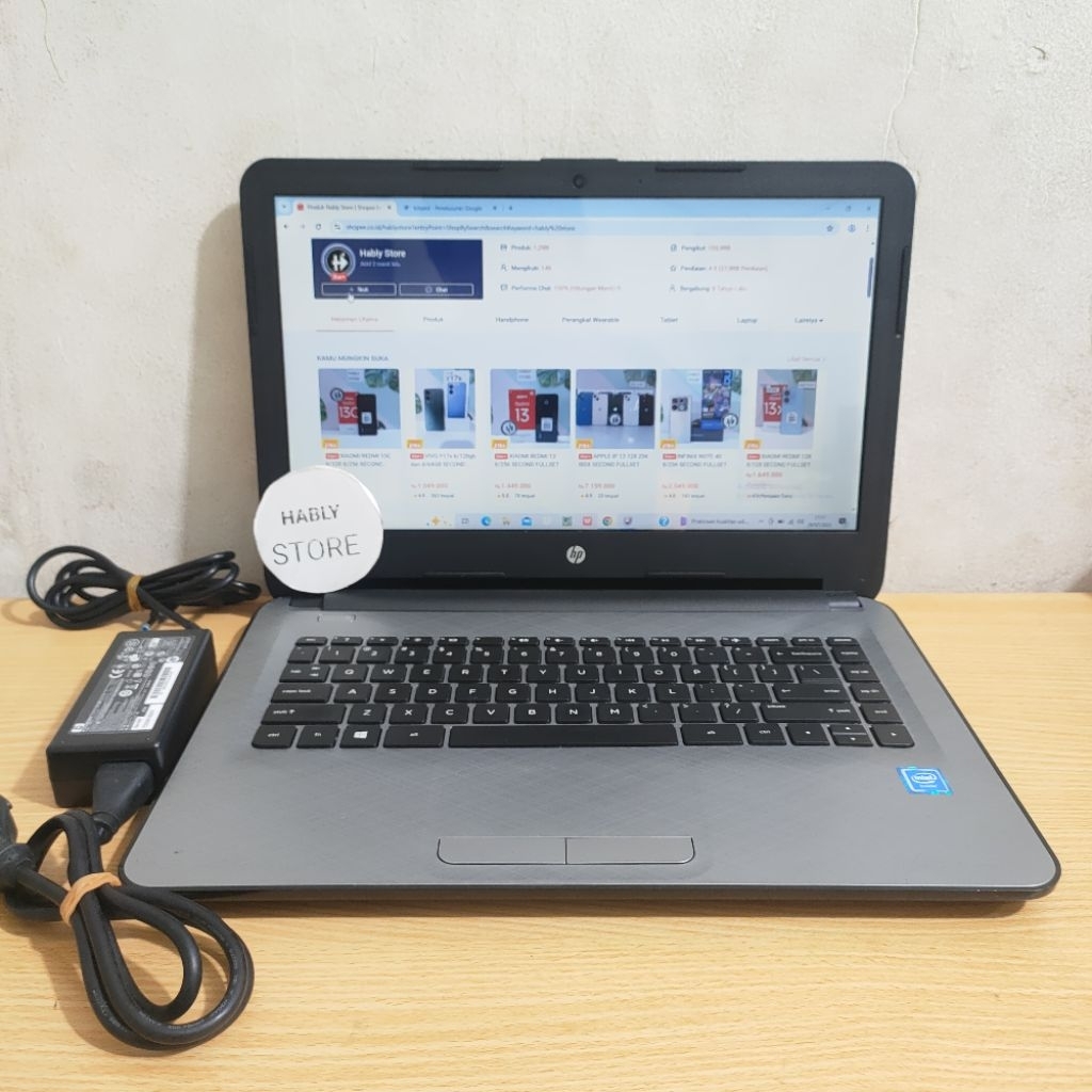 LAPTOP HP NOTEBOOK CELERON N3050 4GB 14 INCH SECOND MULUS BERGARANSI