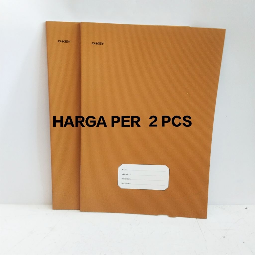 

2 Pcs Buku Tulis 50 Lembar Cover Coklat Ukuran Boxy