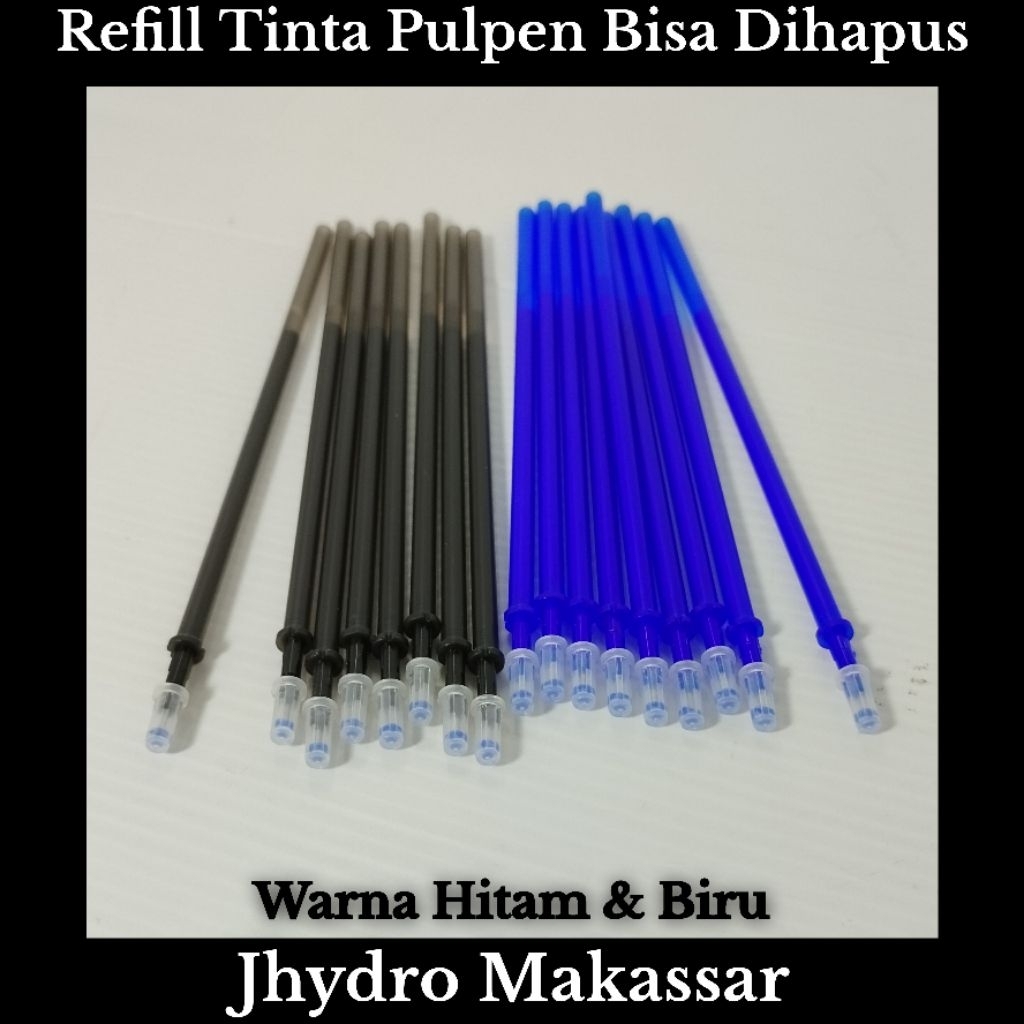 

3 Pcs Refill Ink Tinta Isi Ulang Pulpen Bisa Dihapus Erasable Hitam & Biru Alat Tulis Perlengkapan Sekolah Kantor Dll