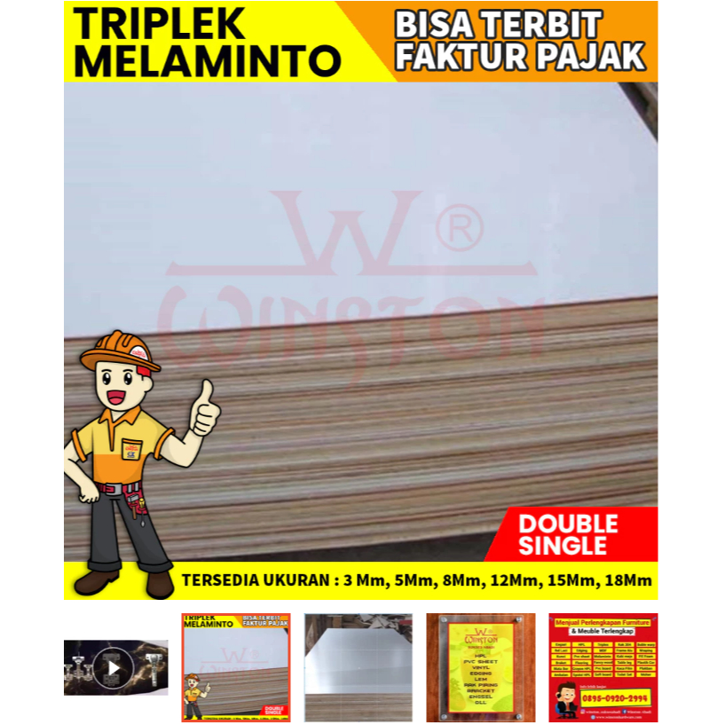 TRIPLEK / MULITPLEK / PLYWOOD Melamin Melaminto 15mm 1 muka 12 mm 1muka Doff single face/90017 Termu