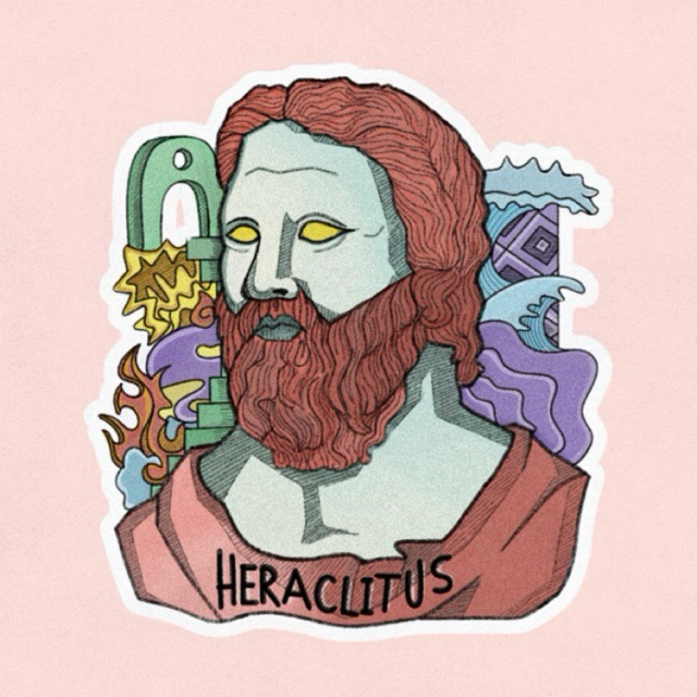 

Sticker Filsuf - Heraclitus (Vinyl Glossy)