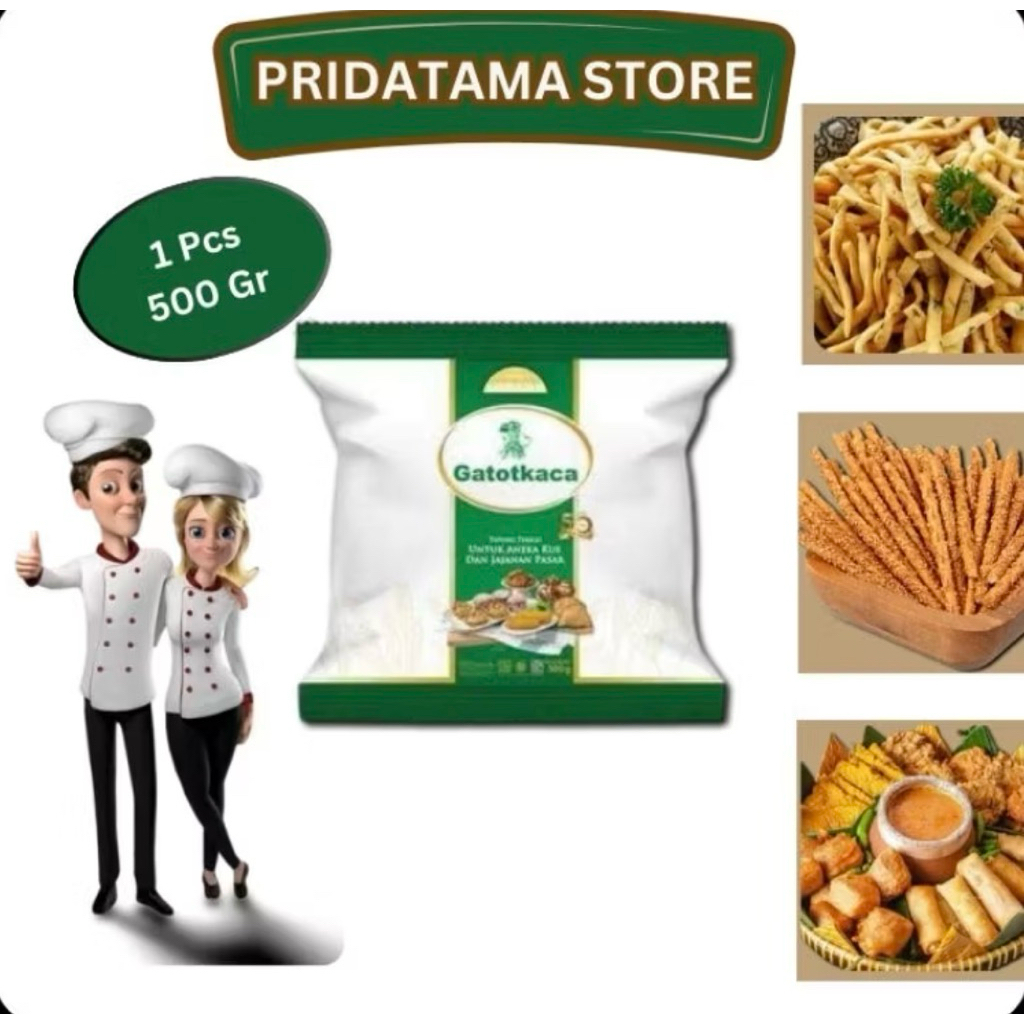 

Tepung Terigu Serbaguna Gatotkaca 500g – Untuk Aneka Kue & Jajanan Pasar