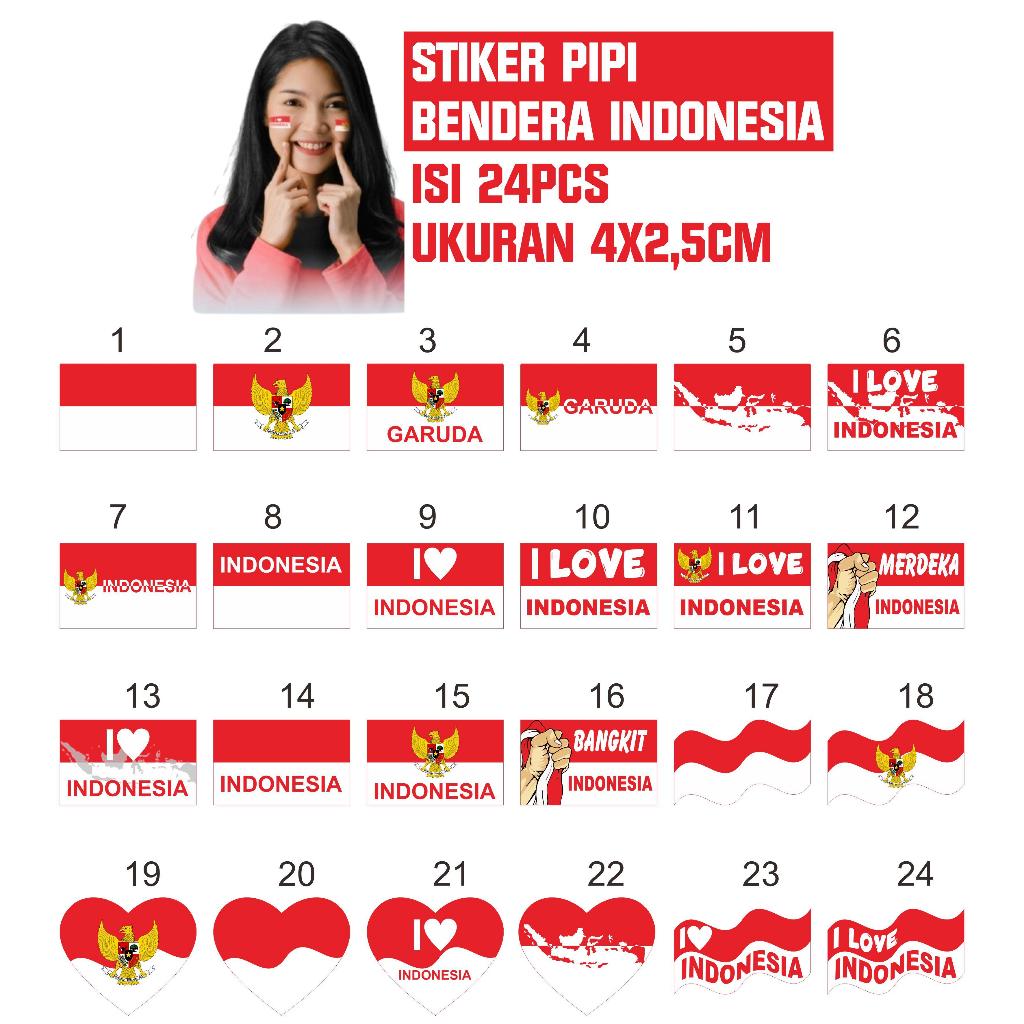 

Stiker Pipi Bendera - Sticker Pipi Merah Putih - indonesia 17 agustus_custom