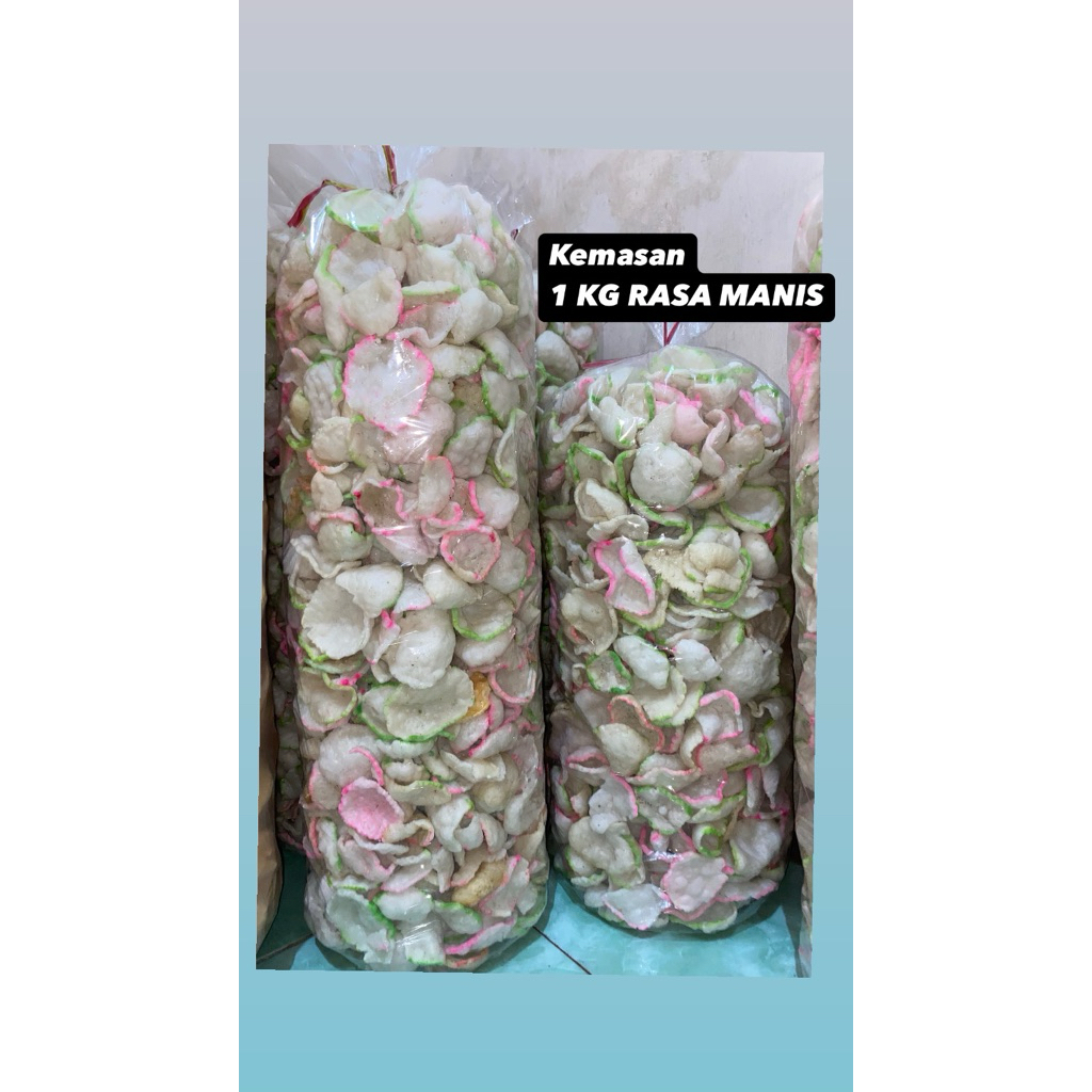 

1 KG [Matang ] Kerupuk Rengdi Rasa Manis / Kerupuk Melarat / Kerupuk Goreng Pasir