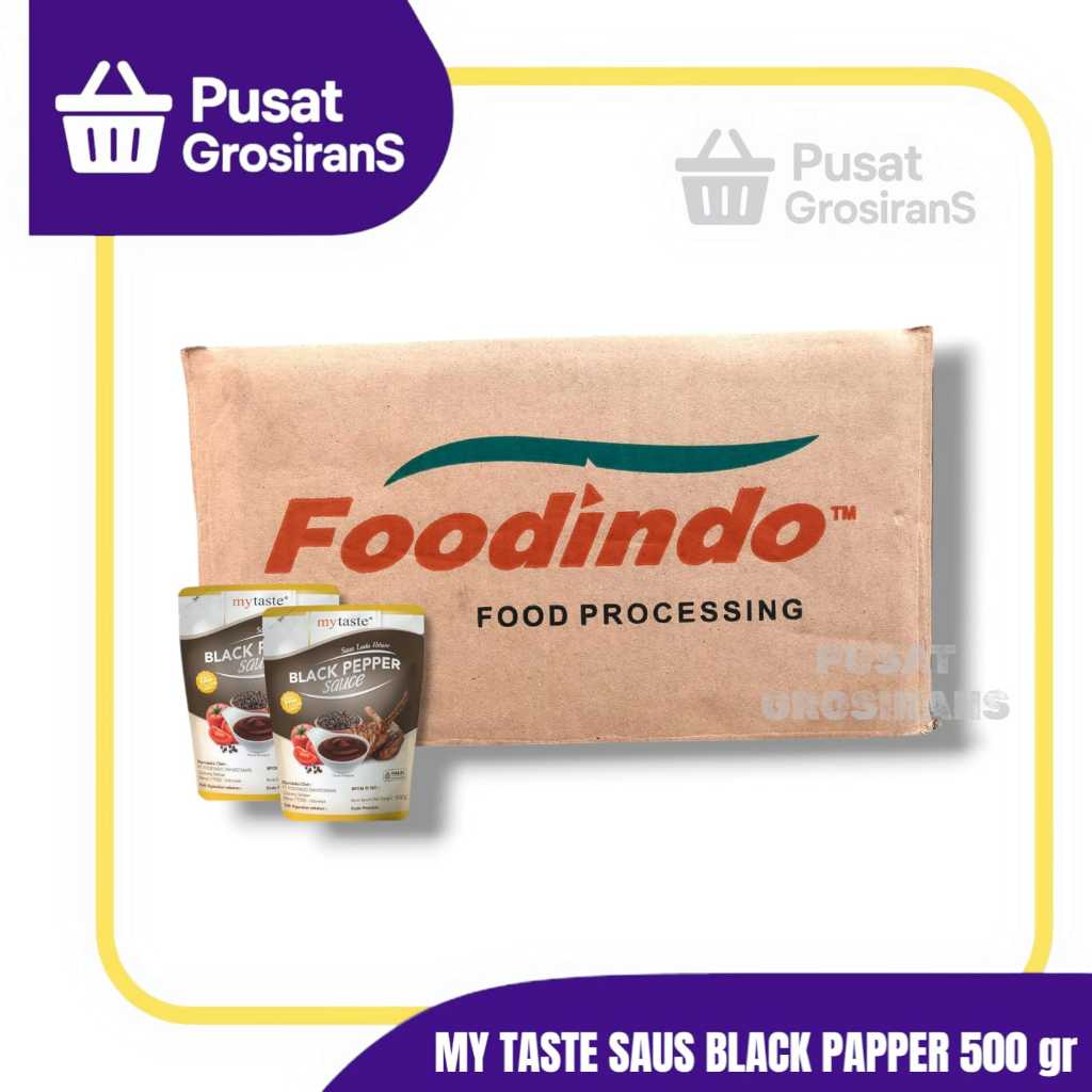 

My Taste Saus BlackPepper / Lada Hitam 500gr 1 Karton isi 20pcs