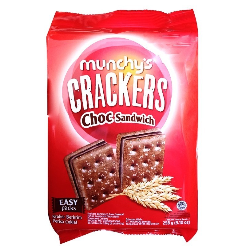 

[oddsolshop] pekanbaru/Munchy's Crackers Choc Sandwich 250GR