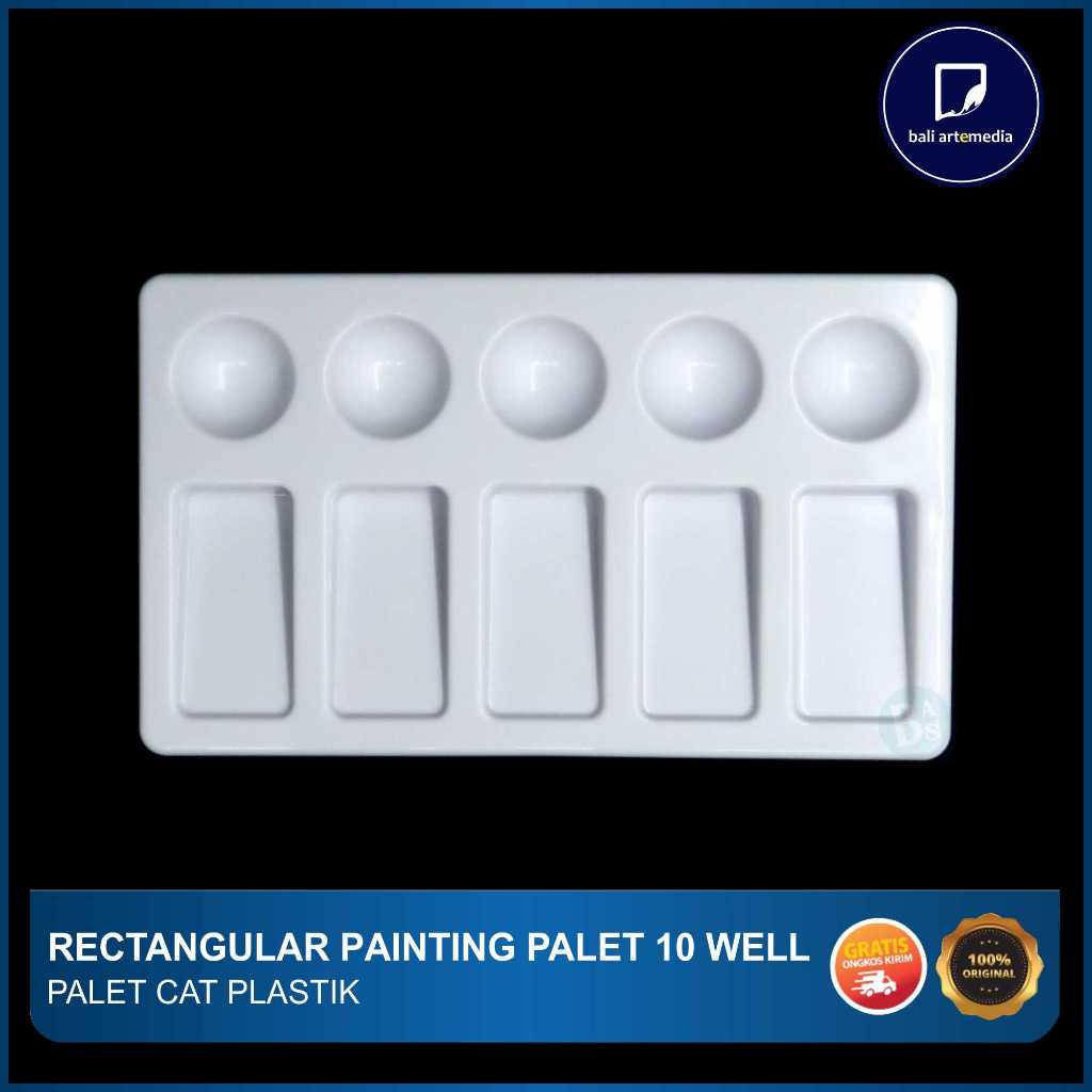 

Rectangle Paint Palette BV112 - Palet Lukis Persegi - Bali Artemedia