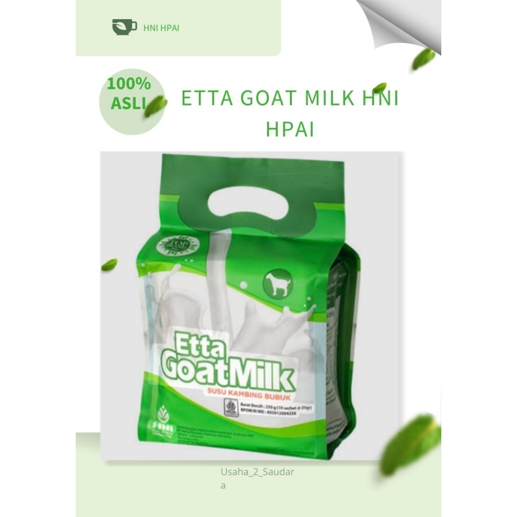

Etta Goat Milk Susu Kambing Berkualitas