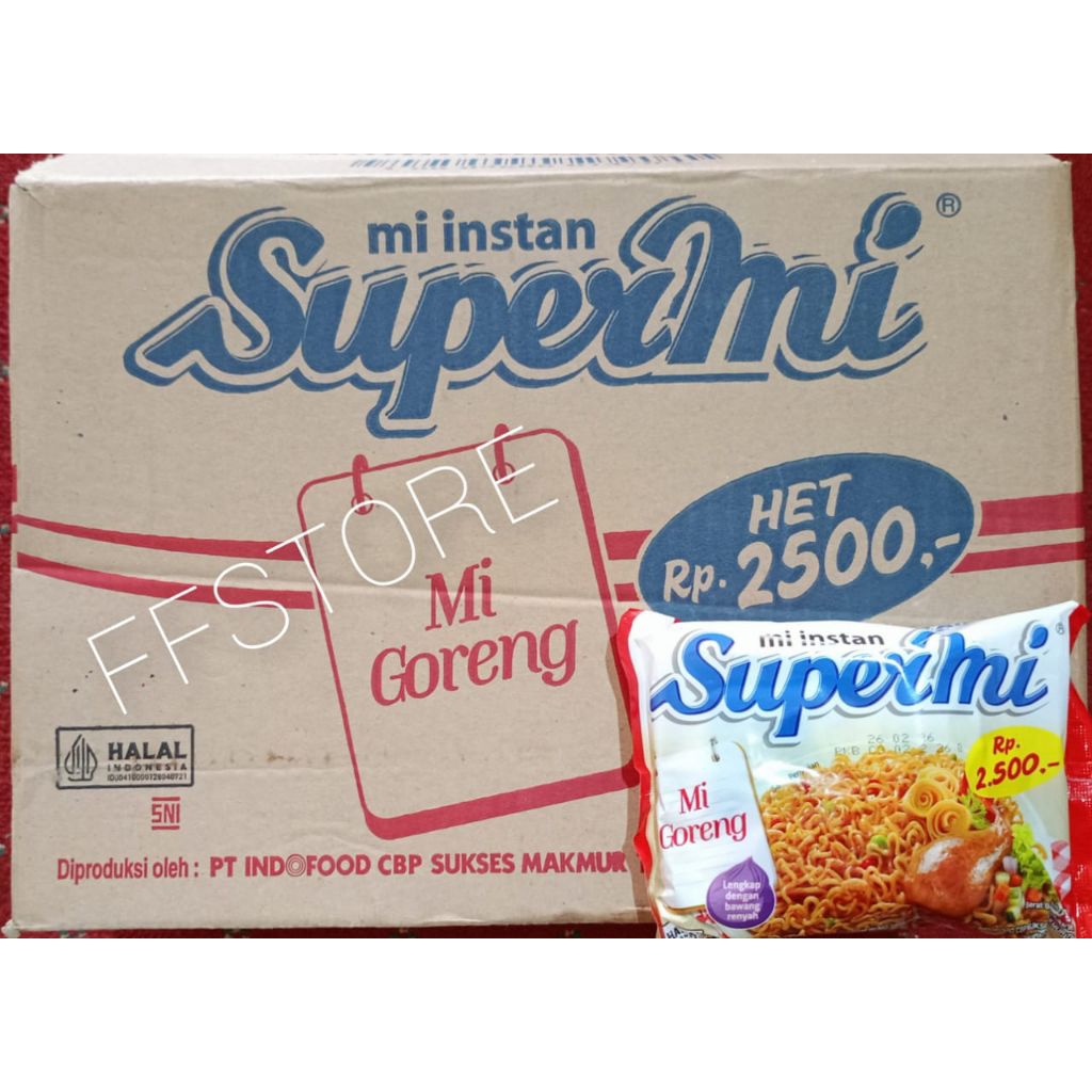 

SUPERMI Mie Goreng 1 Dus isi 40 Bks (PROMOSI TOKO BARU)