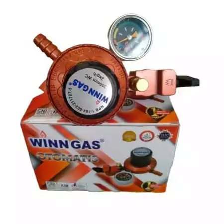 REGULATOR WINN PIN LOCK TEKANAN RENDAH / REGULATOR GAS WINN PIN LOCK P 888 Safety Lock Pertamina