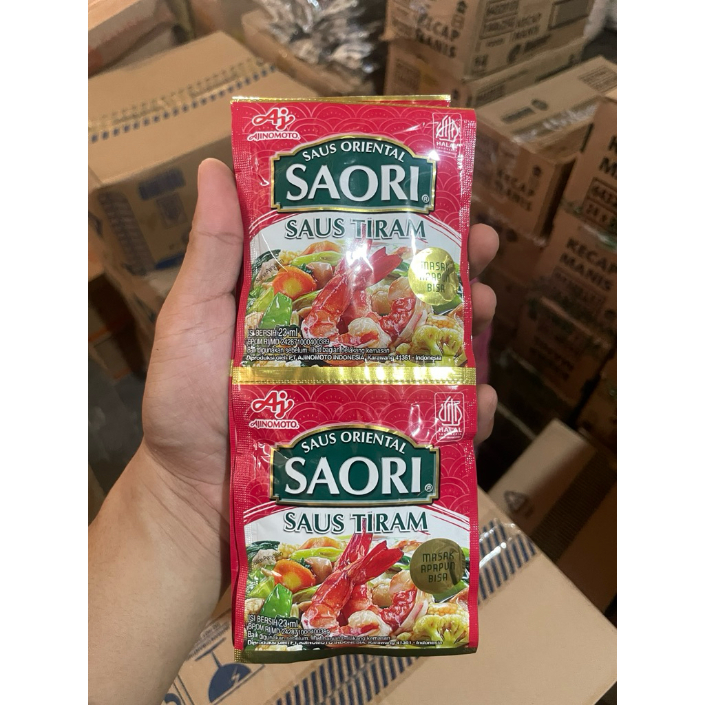 

saori saus tiram 1 renceng ( 10 sachet )