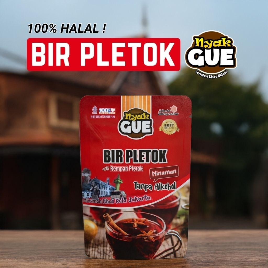 

Bir Pletok Khas Betawi Sachet Bubuk Oleh Oleh Khas Jakarta Halal Asli Original Nyak Gue Spesial Premium