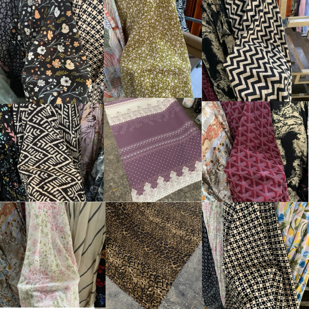 Kain Katun Rayon Viscose Premium | katun rayon | rayon motif | Rayon premium | Daster | Kemeja | Piy