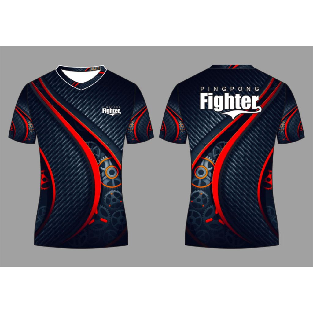 Kaos jersey pingpong fighter