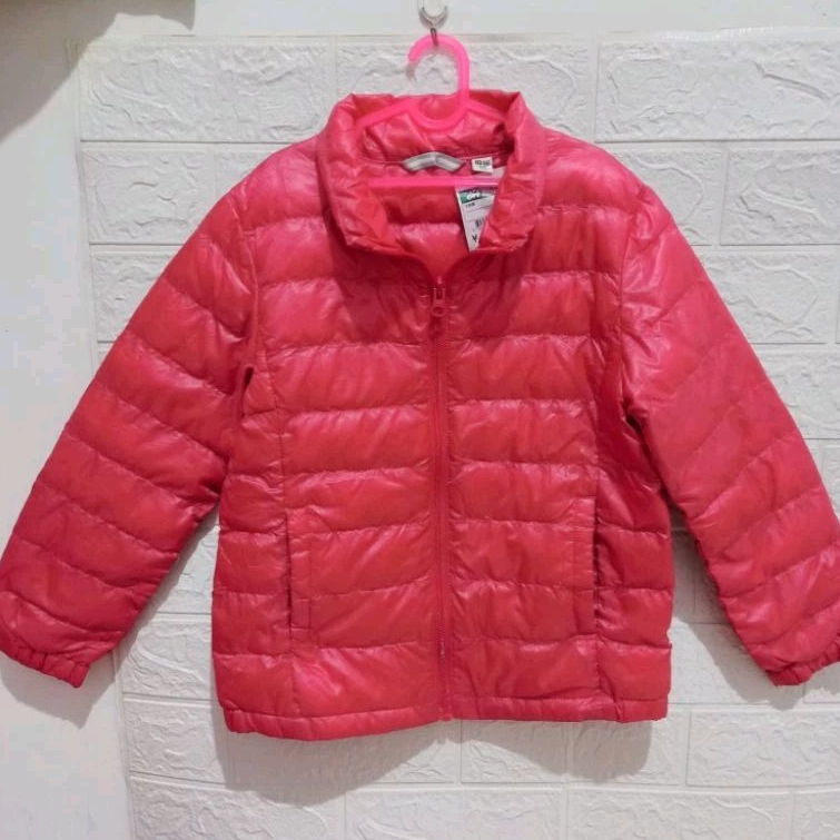 JAKET UNIQLO KIDS PINK / JAKET WINTER BRANDED / MANTEL ANAK ANTI AIR