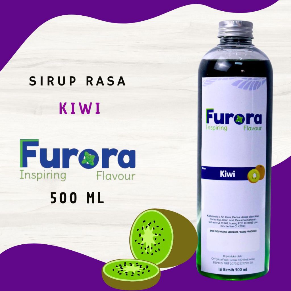 

Sirup Kiwi 500 ml - Furora Syrup l Sirup Cafe