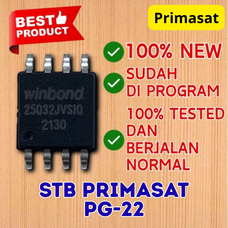 IC EEPROM STB PRIMASAT PG-22 / IC EPROM SET TOP BOX TV DIGITAL PRIMASAT PG 22