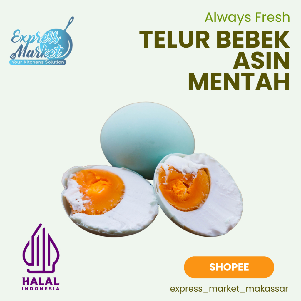 

Telur Bebek Asin Mentah Halal
