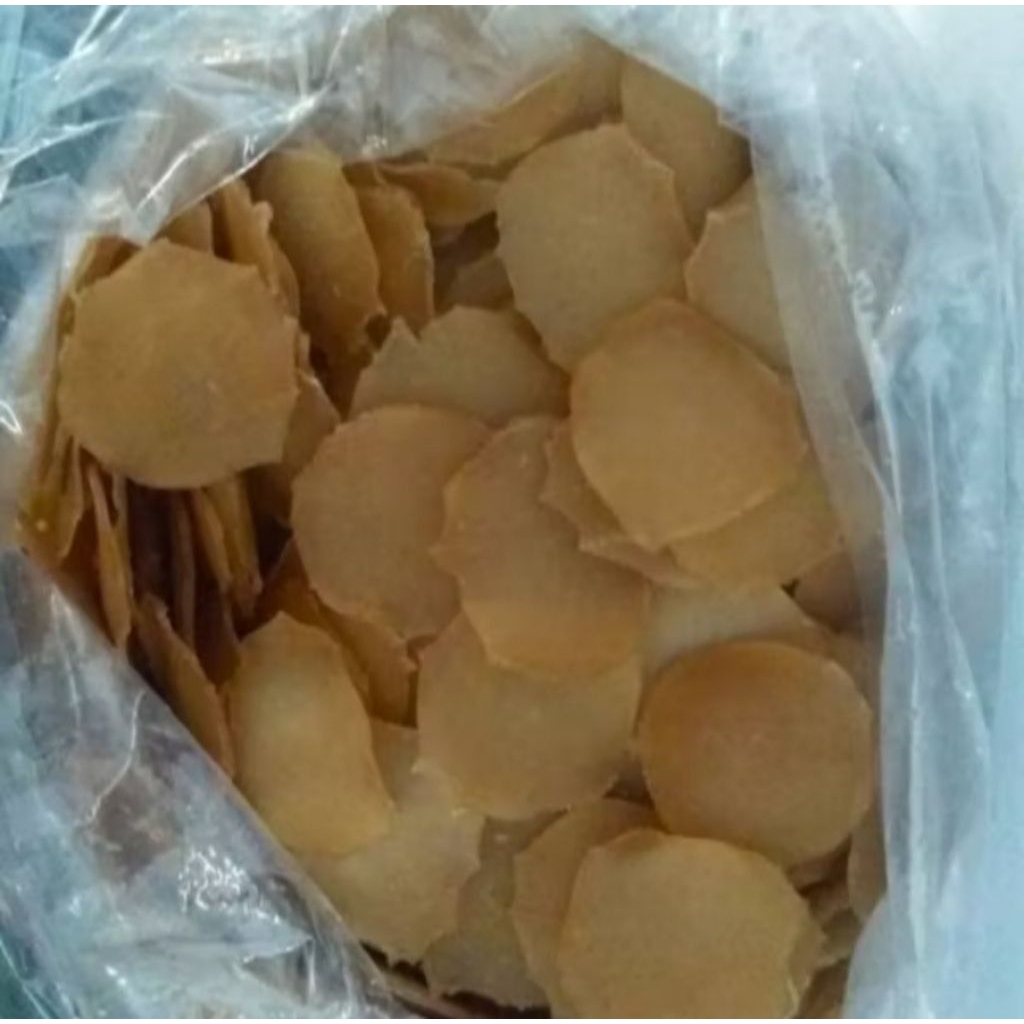 

kerupuk puli mentah/kerupuk rambak renyah khas madura kemasan 1KG